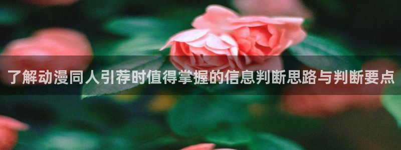 在线观看里番动漫网站:了解动漫同人引荐时值得掌握的信息判断思路与判断要点配图
